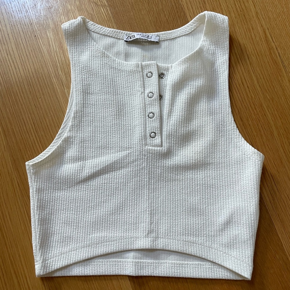 White tank top